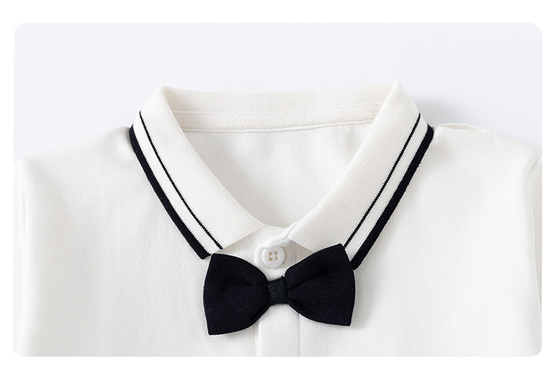 Blue formal suit for boys, perfect for special occasions. Includes a waistcoat, trousers & bow tie.