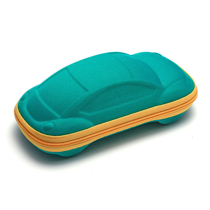 Multi-purpose car-shaped essentials holder & zipper pouch for desk, travel, small items.