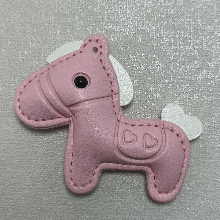 Versatile leather horse keychain. Stylish unisex gift and bag accessory, built to last.