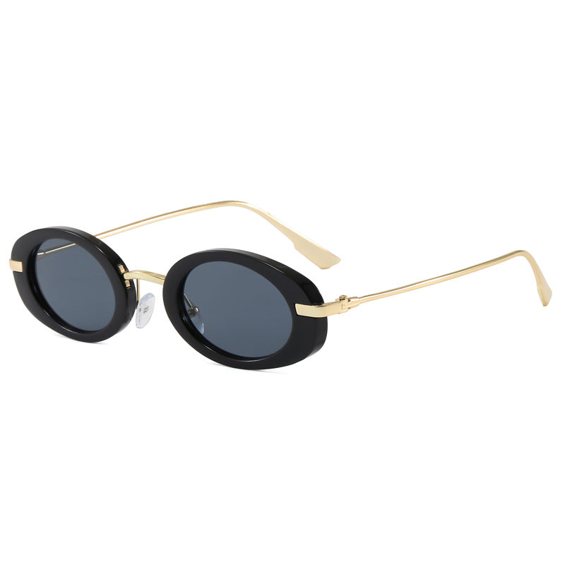 UV protection oval frame fashion eyeglasses for women, combining chic style with essential eye care.