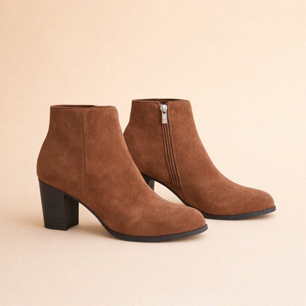 Stylish women's ankle boots, versatile for everyday wear. Comfortable block heel, ideal fall & winter fashion footwear.