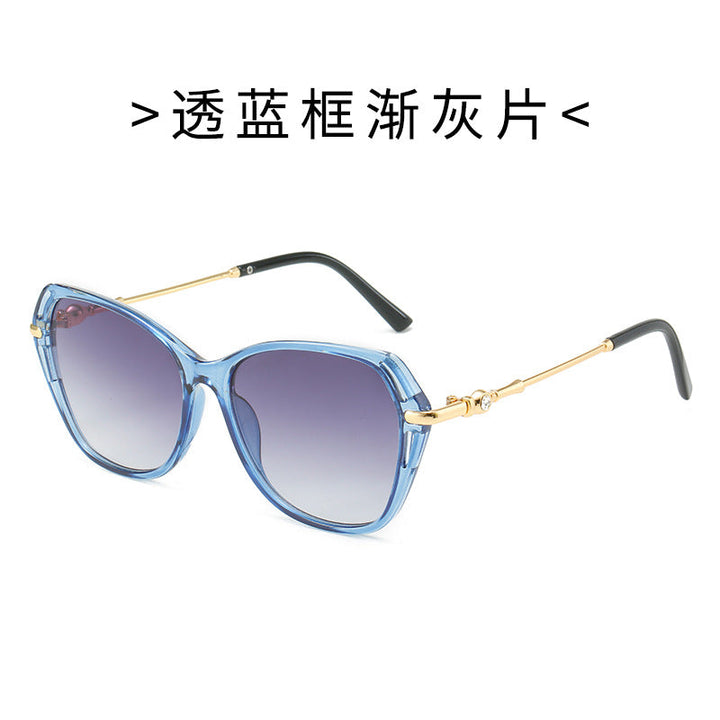 Fashion-forward cat-eye sunglasses for women, delivering high UV protection in a glamorous design.