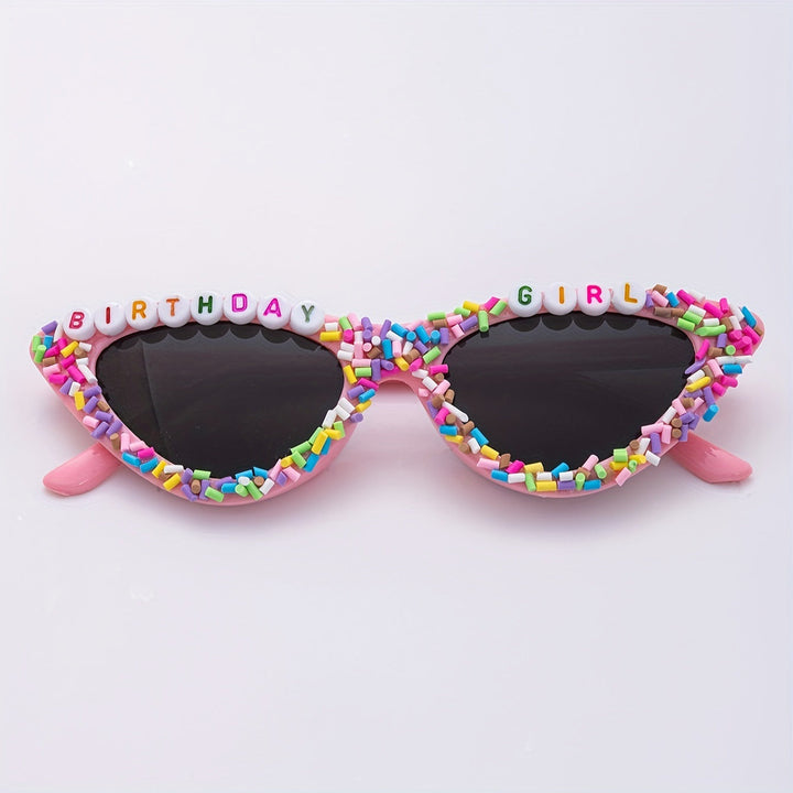 UV protective cat-eye sunglasses for women, adorned with chic rhinestone accents.