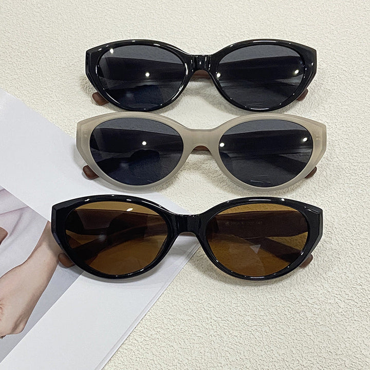 Retro chic cat-eye sunglasses for women. Fashionable shades offering UV400 eye protection.