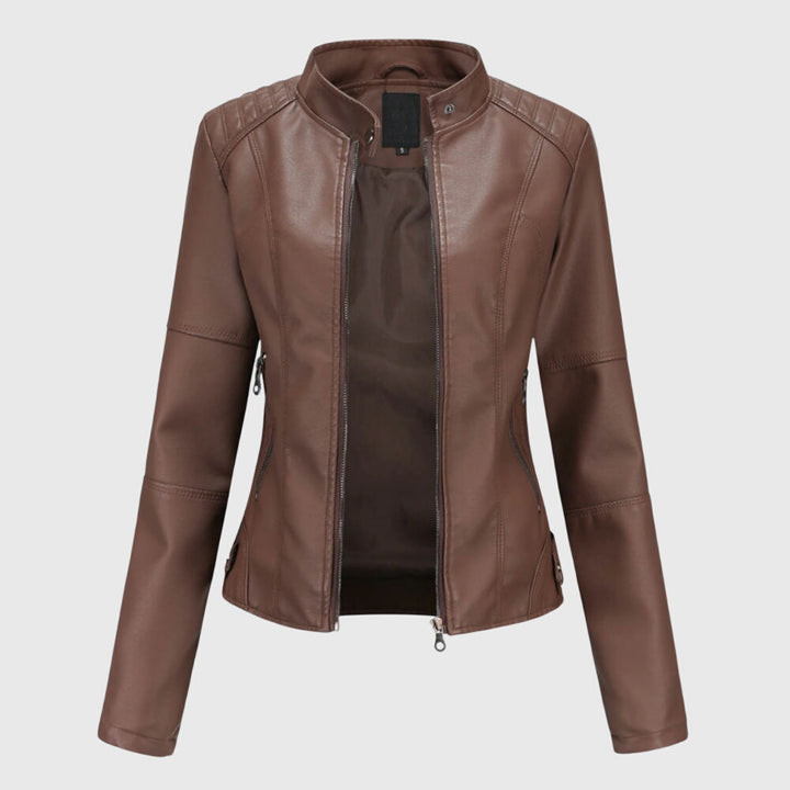 Sophisticated women's jacket for versatile styling. Elegant yet casual ladies' outerwear, perfect for any occasion.