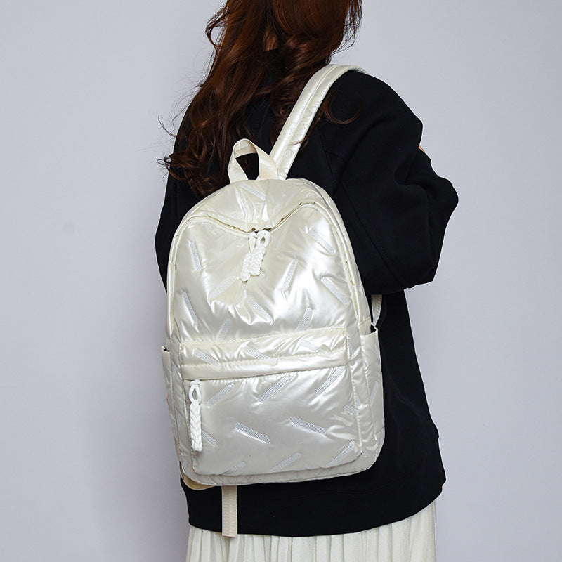 Stylish women's everyday backpack, padded for comfort, offering great organization for essentials.