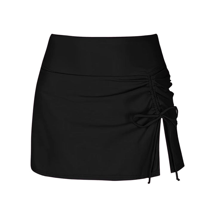 Versatile women's swim shorts, quick-dry & chic with side slits, essential for summer vacations.