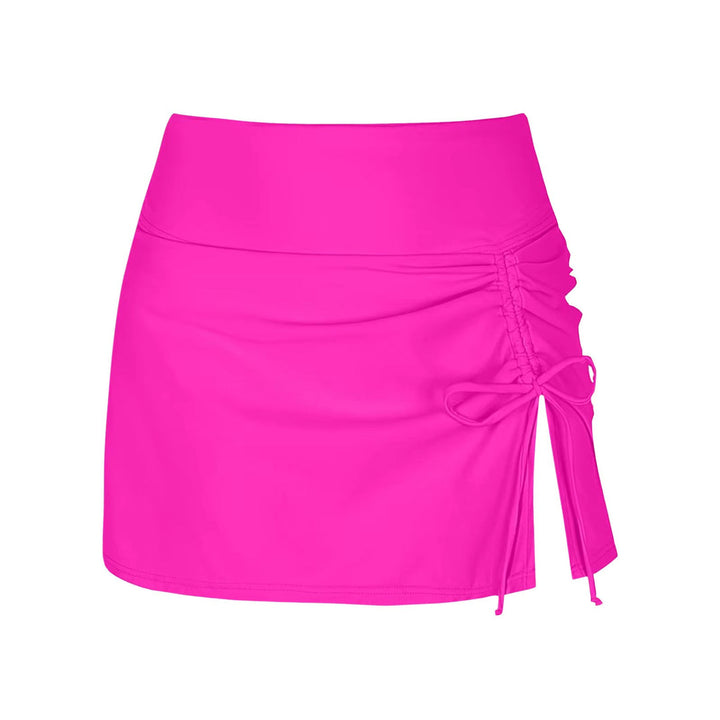 Women's high-performance side slit swim shorts, ideal for active beach days & summer water sports.