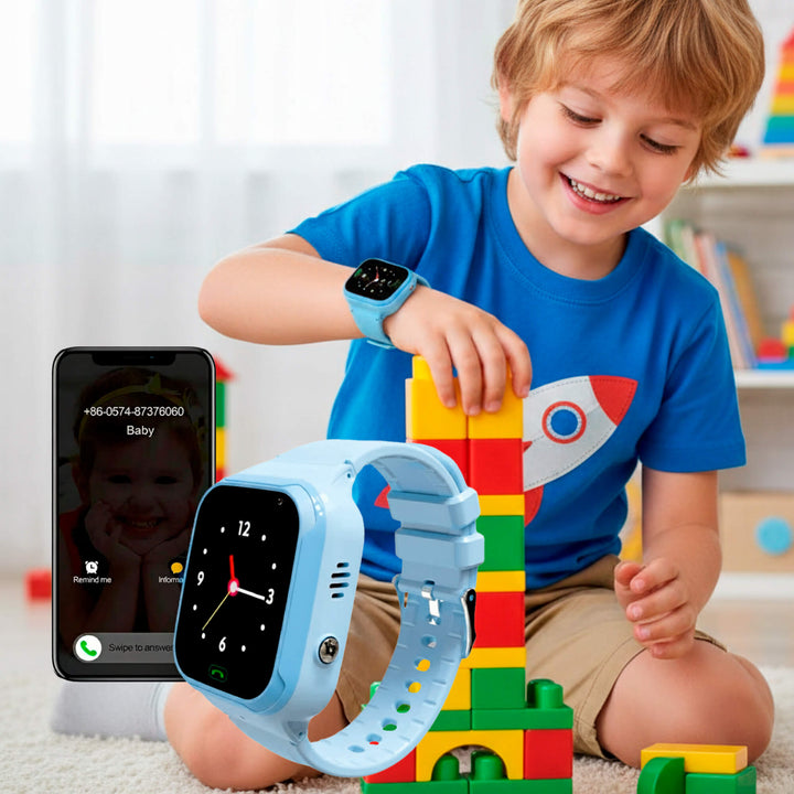Wearable tech for kids: a GPS tracking device featuring SOS alerts, two-way calls & real-time location updates.