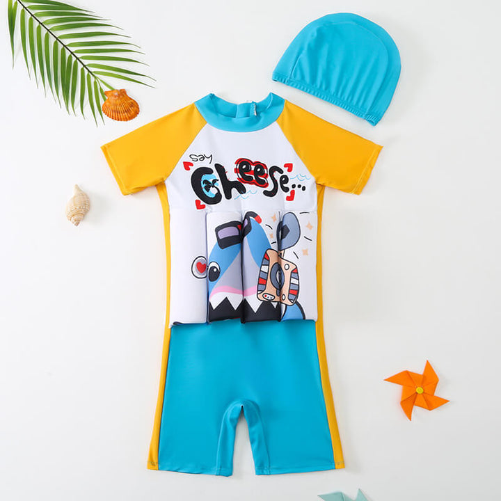 Orange children's life jacket, essential pool accessory for safe water fun.
