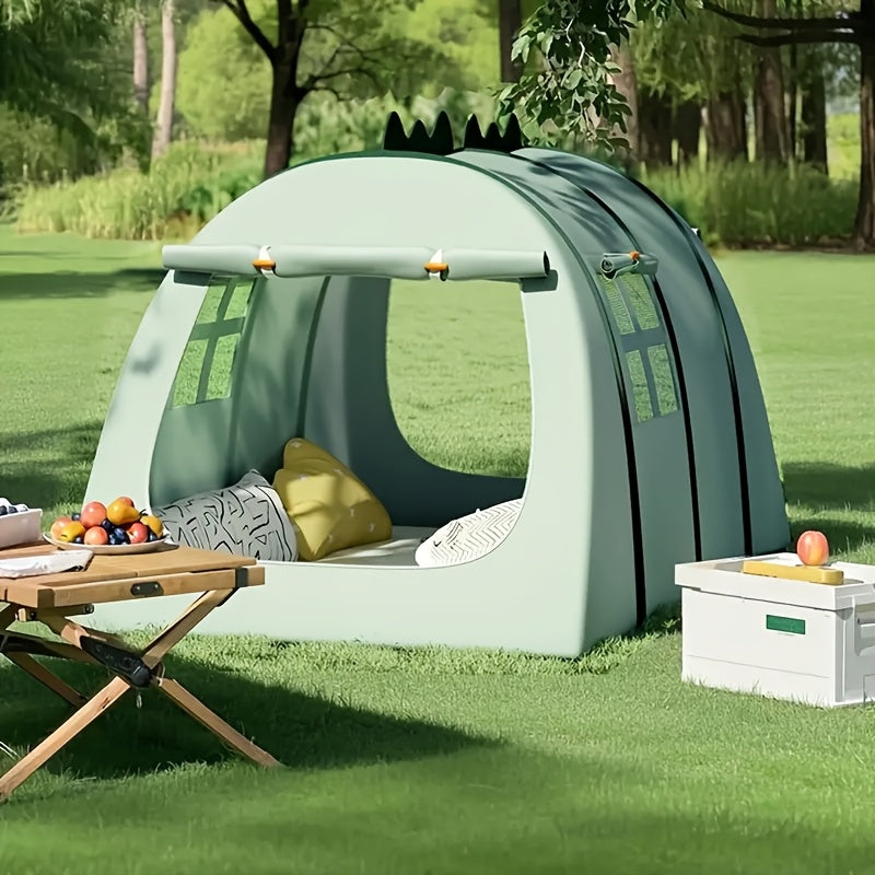 Fun dinosaur-shaped play tent for kids, perfect for toddlers' indoor & outdoor adventures.