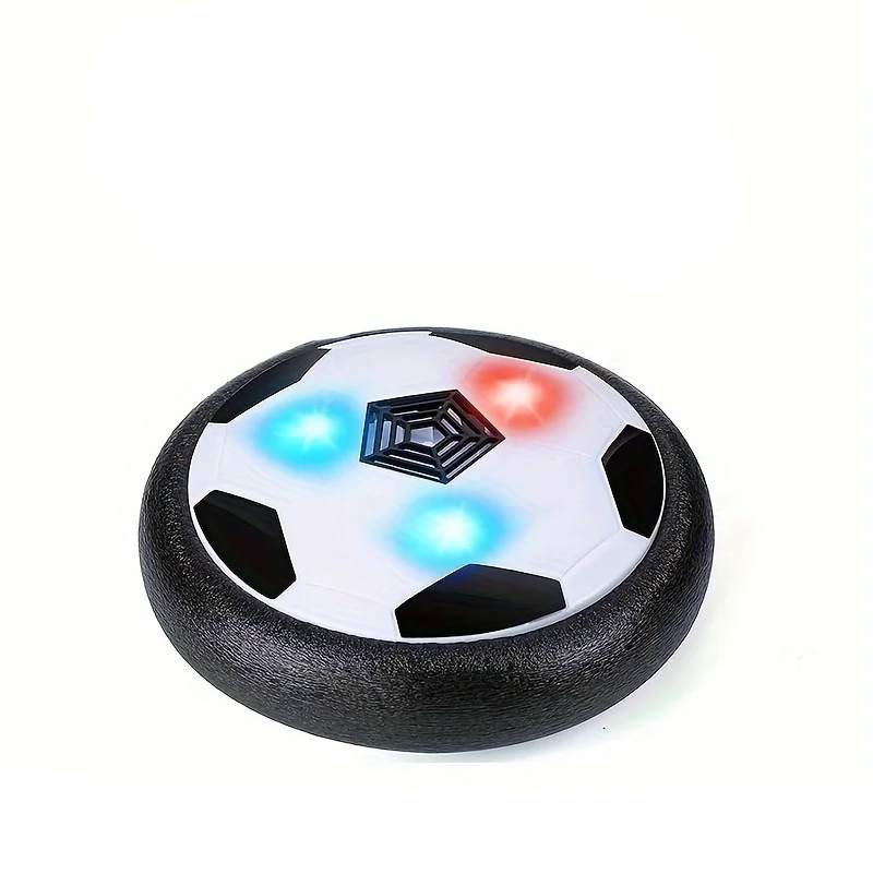Children's floating electric football toy with LED lights, perfect for active indoor play for kids & pets.