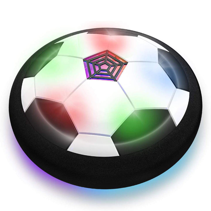 Kids' electric floating sports football toy, a light-up indoor game for active play; great gift for children & pets.