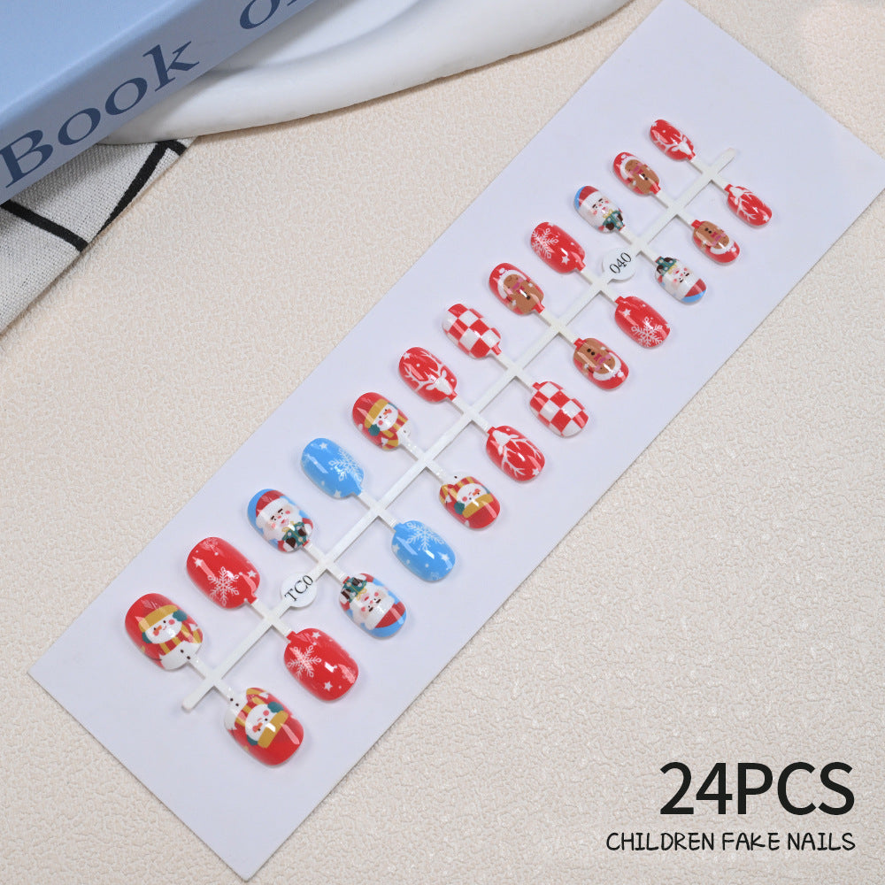 Fun non-toxic press-on nails for children, perfect for safe nail art & girls' playtime.