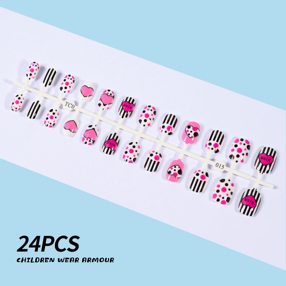 Safe & non-toxic children's press-on nails, ideal for a fun kids manicure at home.