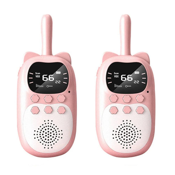 Adventure Duo kids walkie talkie set. Rechargeable two-way radios, great for imaginative play & outdoor fun for children.
