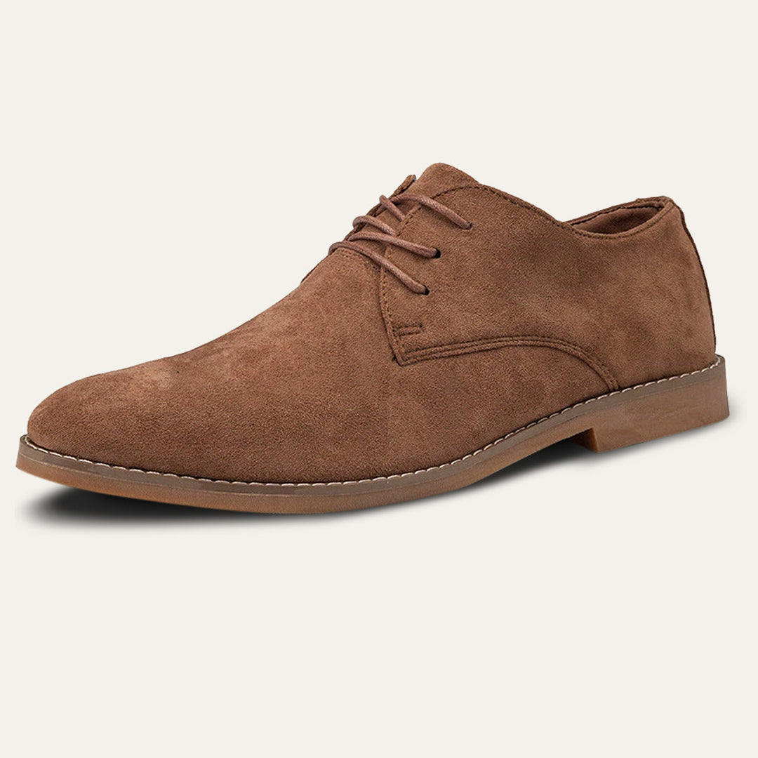 Classic black lace-up men's dress shoes, ideal for formal business, wedding, or elegant occasion wear.