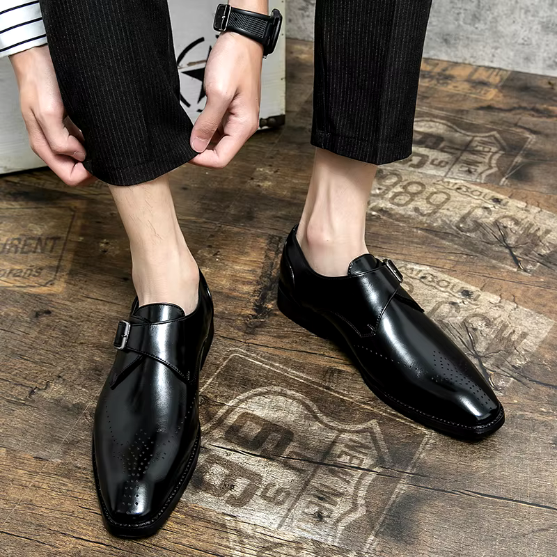 Sophisticated men's dress shoes, perfect for formal events, business, and smart casual.