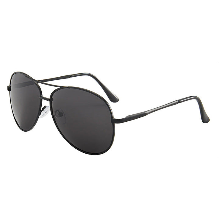 Lightweight silver aviator sunglasses, a timeless fashion accessory providing essential UV protection.