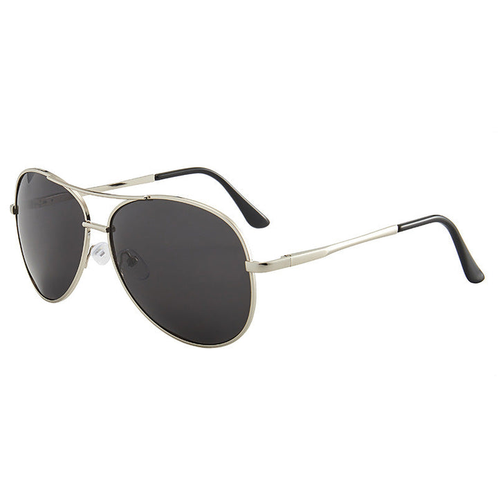 Fashionable gold aviator sunglasses, designed for full UV eye protection and a sleek look.