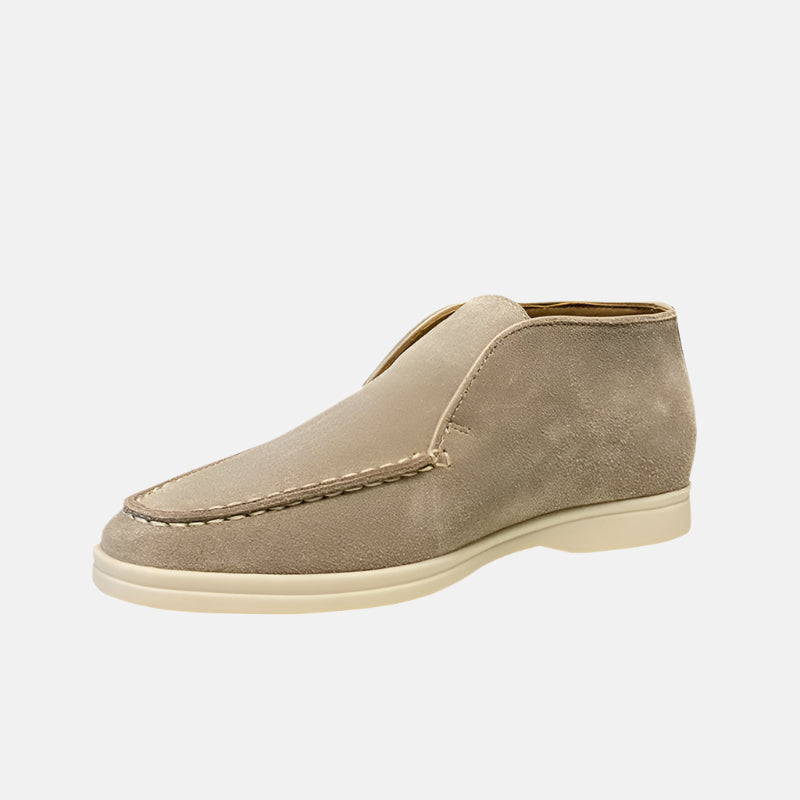 Classic men's black slip-on loafers, ideal for everyday style & comfort. Versatile smart casual footwear.