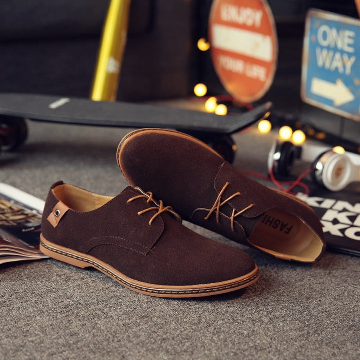 Close-up of neat laces and eyelets on men's oxford shoes, highlighting quality and timeless dress footwear.