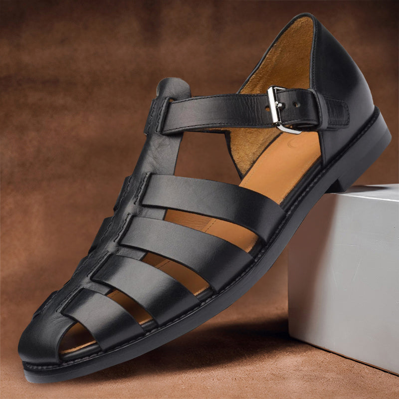 Comfortable men's fisherman sandals featuring an adjustable strap, ideal versatile summer shoes for outdoor or casual wear.