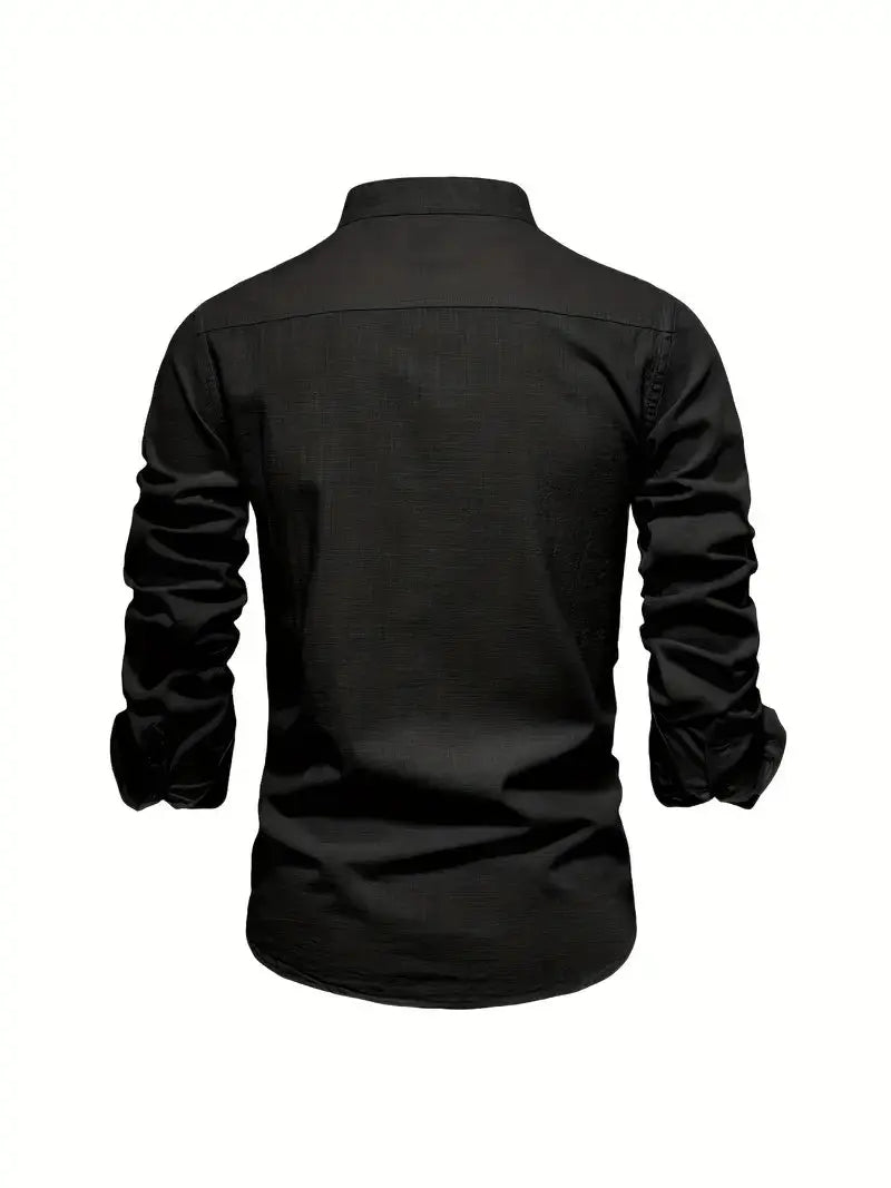 Timeless men's Oxford button-up shirt, essential classic men's fashion for daily wear.
