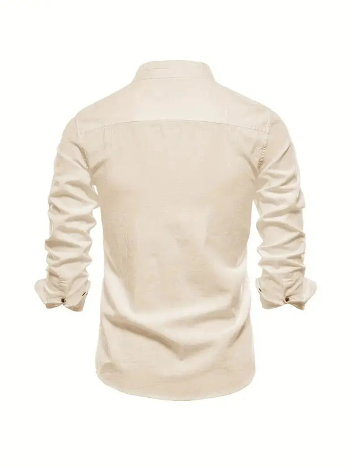 High-quality men's Oxford shirt, a comfortable, durable button-up for any occasion.