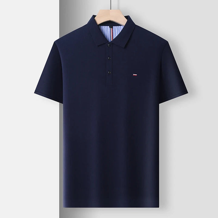 Men's classic short sleeve polo shirt. Lightweight, button-down, excellent for smart casual & everyday style.
