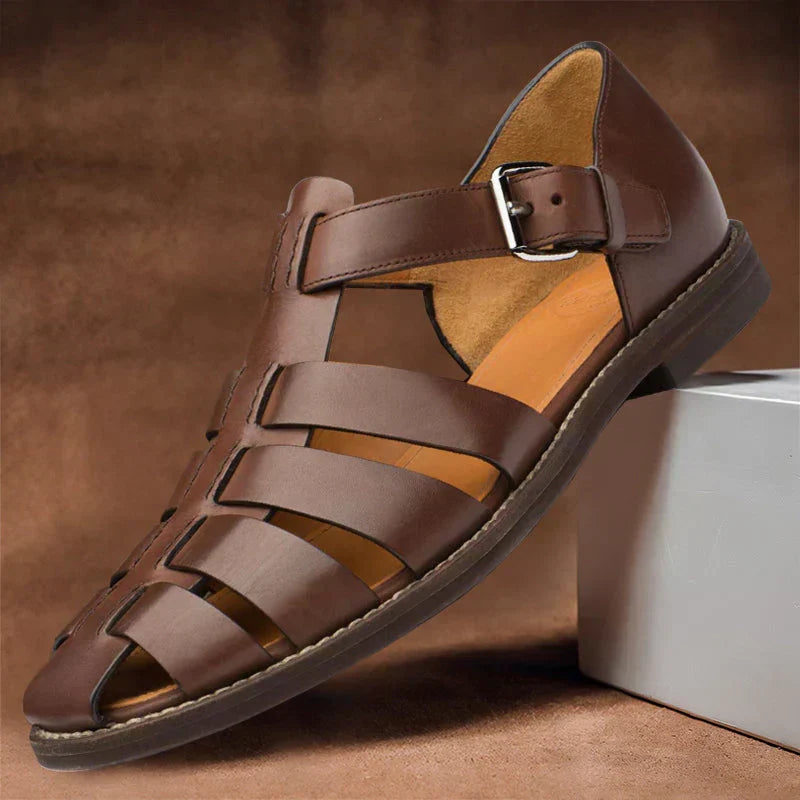 Ultimate comfort men's strappy summer footwear. Perfect casual sandals for warm weather and relaxed outdoor activities.