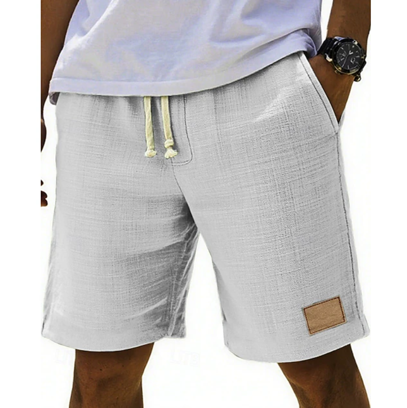 Classic men's summer lace shorts, perfect for relaxed casual wear & warm weather comfort.