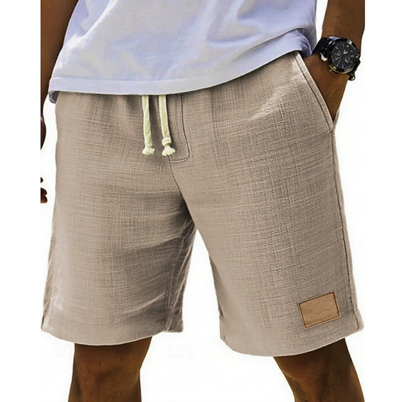 Stylish men's classic lace shorts, offering comfort & a relaxed fit for summer vacation & daily wear.
