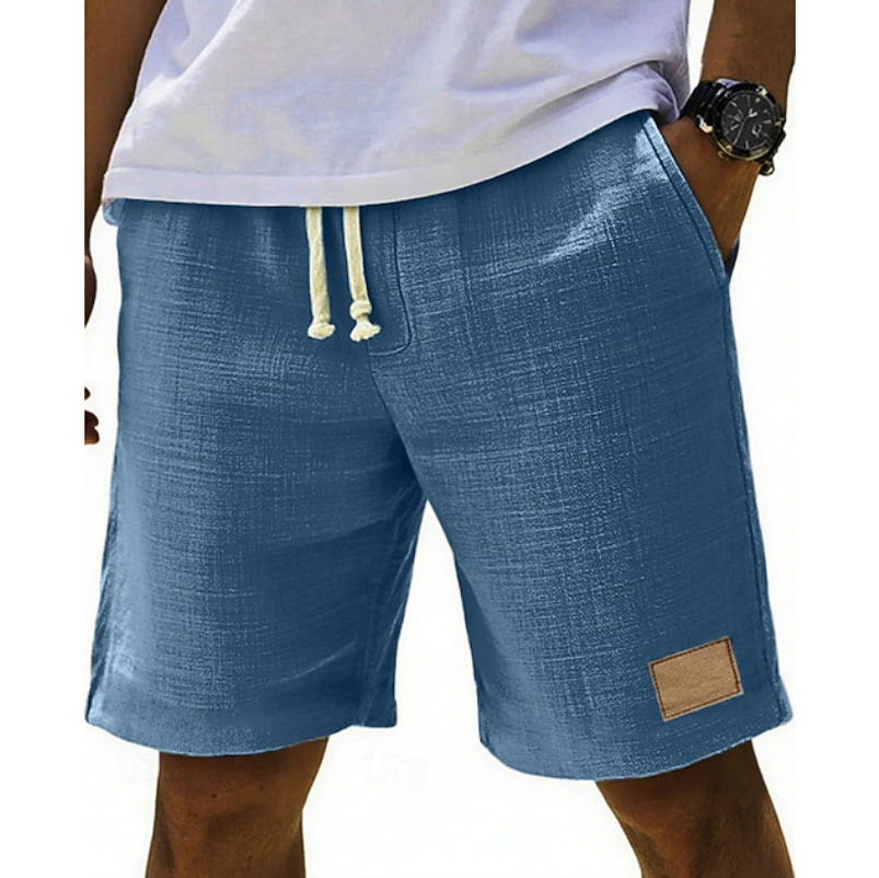 Men's classic summer lace shorts, perfect for comfortable everyday casual wear, beach trips, and vacations.