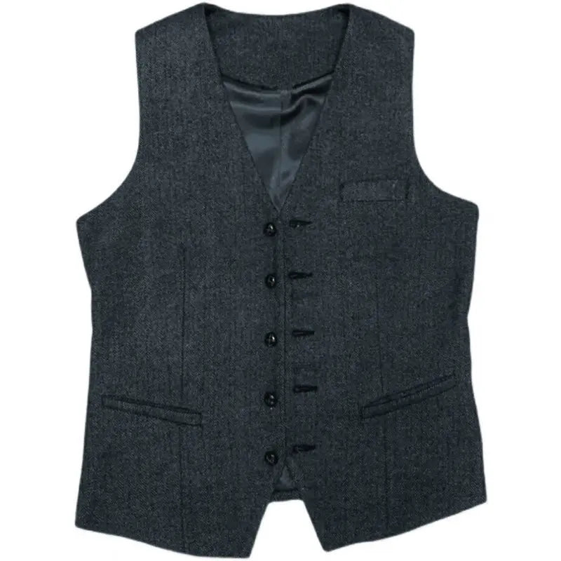 Men's occasion wear three-piece suit, versatile for many formal events.