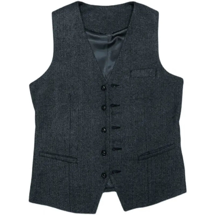 Men's occasion wear three-piece suit, versatile for many formal events.