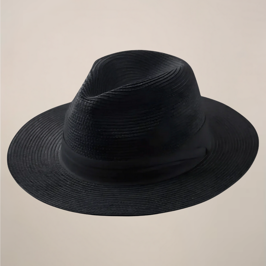 Lightweight & breathable men's classic Panama hat with a wide brim, offering stylish sun protection for summer.