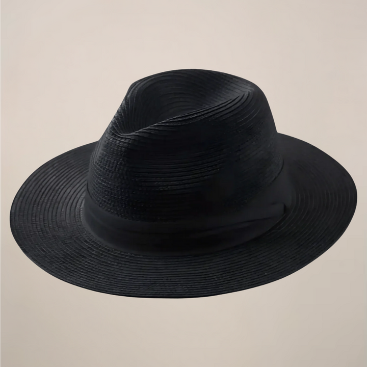 Lightweight & breathable men's classic Panama hat with a wide brim, offering stylish sun protection for summer.