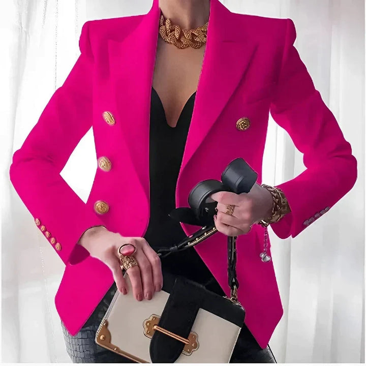 Versatile women's blazer with a contemporary twist, perfect for chic layering & professional wear.