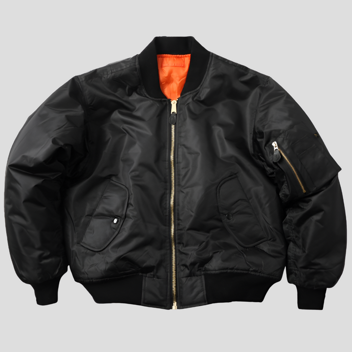 Fashionable men's classic bomber jacket. An all-season, comfortable outerwear piece for versatile style.