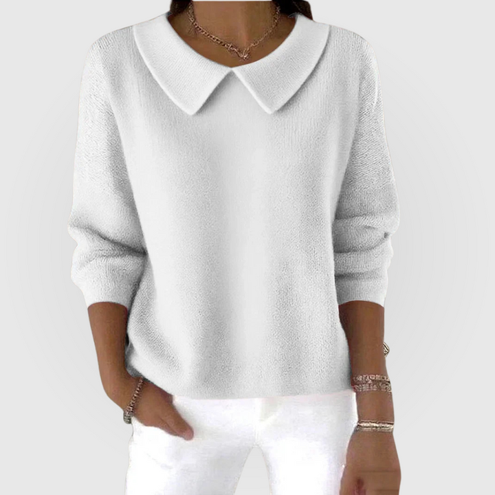 Comfortable women's classic long sleeve jumper. Versatile wardrobe staple, perfect for everyday style.