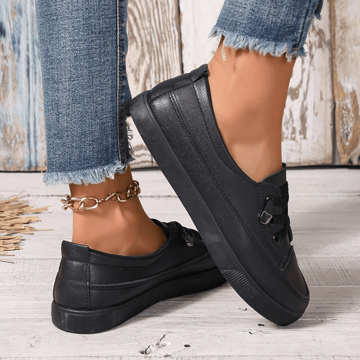 Ladies' classic style orthopedic laced shoes, designed for comfortable everyday wear and supportive walking.