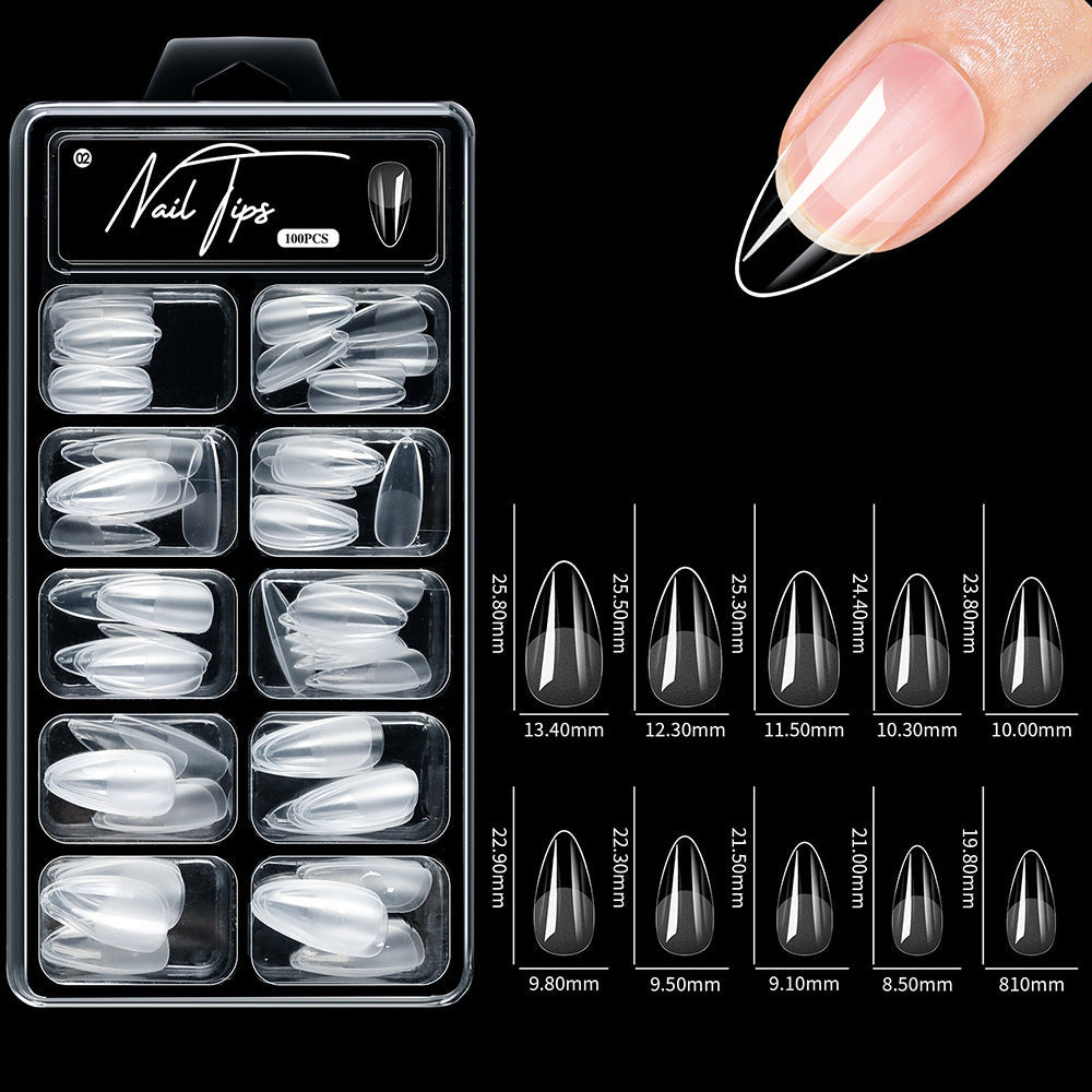 Durable, clear nail extension tips for long-lasting professional & DIY acrylic nail art.