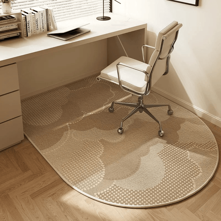 Office chair mat ensures smooth rolling & protects hard floors. A clear, durable desk mat for any home office workstation.