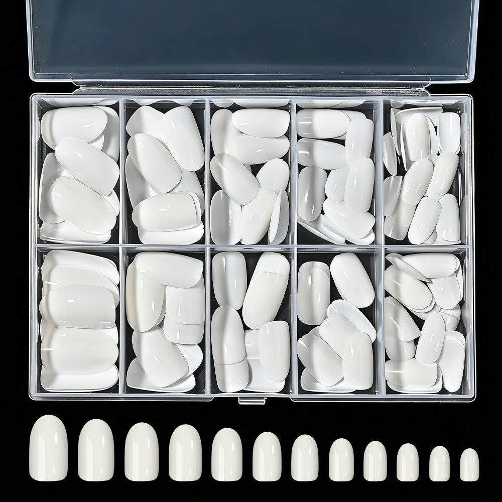 Clear soft gel false nail tips for women, easy DIY application for salon-quality manicures.