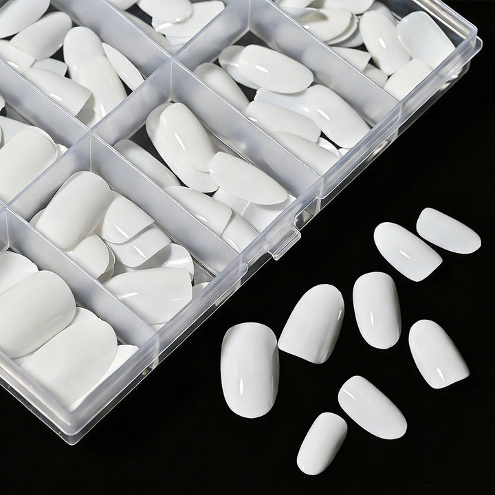 Women's soft gel press-on nail tips, perfect for creating beautiful nail art & home beauty.