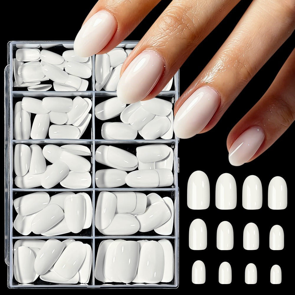 Durable clear gel tips for women, professional false nails for quick & easy manicure applications.