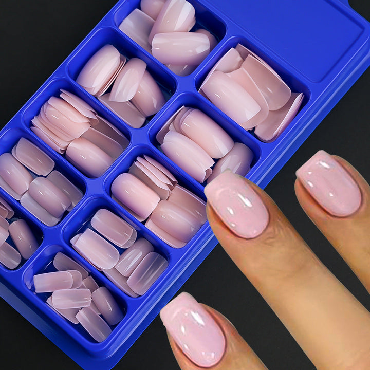Transparent soft gel nail tips for DIY manicures. Create flawless, long-lasting false nails & gel art at home.