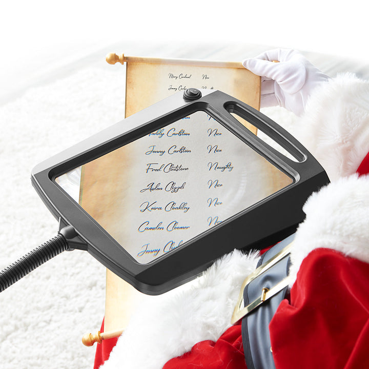 Rechargeable ClearView LED lamp with powerful magnifier for close-up tasks, crafting & precise detailed work.