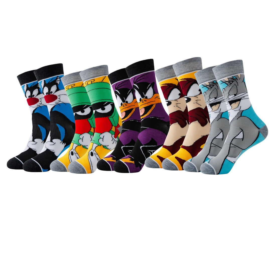 High-quality unisex cartoon socks for comfort & style, a great addition to any fun streetwear collection.